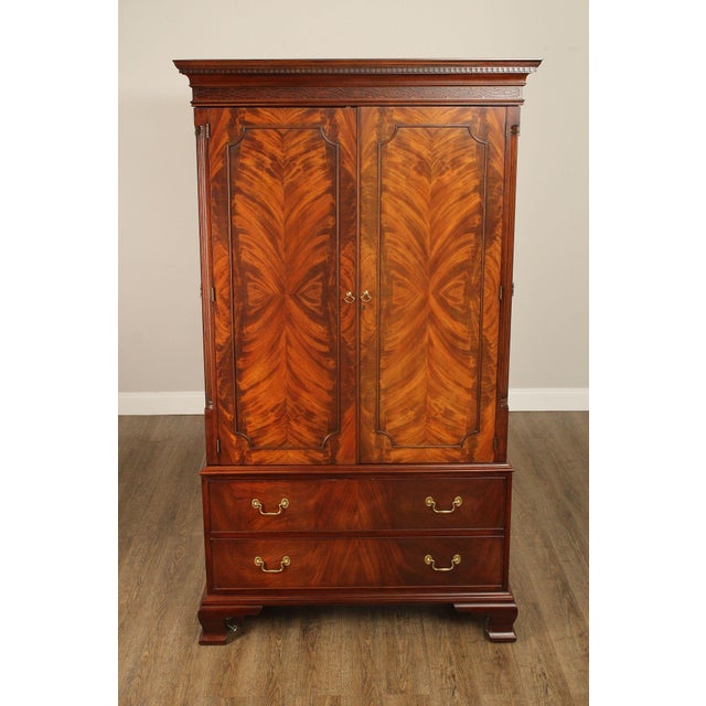 Henkel Harris Mahogany Entertainment Armoire For Sale - Image 18 of 18