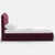 Transitional Camille Plum Velvet Platform Bed, King For Sale - Image 3 of 6