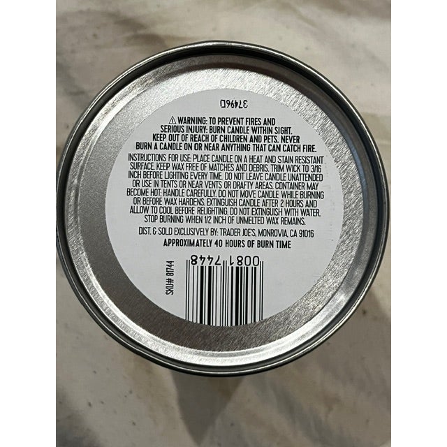 American 9 Oz Trader Joe's Can of Corn Scented Candle For Sale - Image 3 of 9
