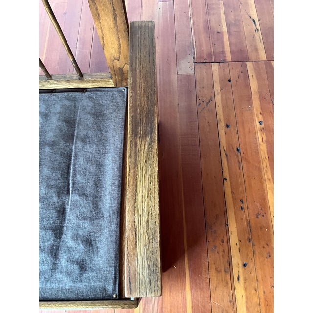 Brutalist Howard Oak Lounge Chair 1950s Usa For Sale - Image 10 of 10