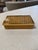 Vintage Lucite & Woven Rattan Storage Box With Brass Trim For Sale In Los Angeles - Image 6 of 8