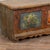 Brown Long Narrow Hand Painted Pine Trunk Bench, Dated 1889 For Sale - Image 8 of 16