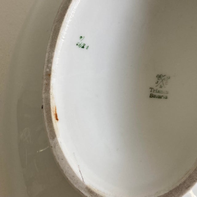 Circa 1920 J & C Trianon Antique Bavaria Purple Lilac Porcelain Tureen For Sale In Greenville, SC - Image 6 of 12