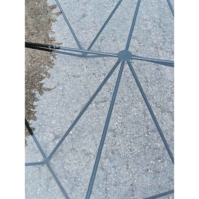 Coffee Table in Metal and Glass, 1980s For Sale - Image 10 of 12