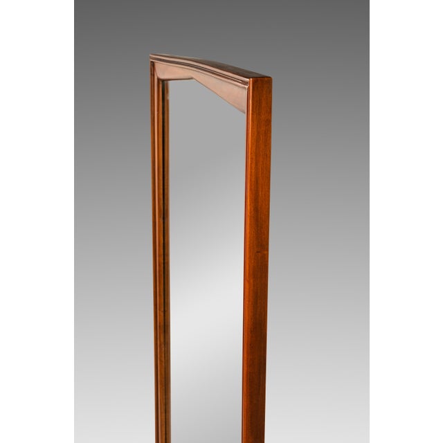 Expansive Mid-Century Modern Wall Hanging Mirror in Solid Walnut by Drexel, Usa, C. 1960s For Sale - Image 9 of 14