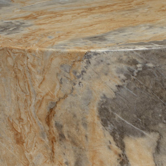 Jamie Young St. Germain Drink Table, Marbled Grey For Sale - Image 4 of 6