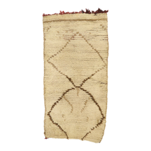 Vintage Berber Moroccan Azilal Rug, 02'06 X 04'10