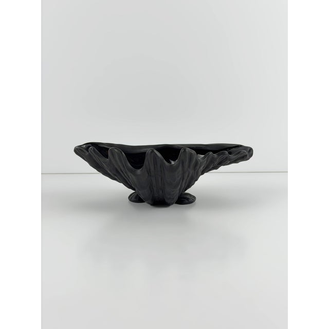 Wedgwood Black Basalt Shell Bowl, England, 1960s For Sale - Image 6 of 10