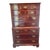 1980s Vintage Drexel Chippendale Mahogany High Chest For Sale