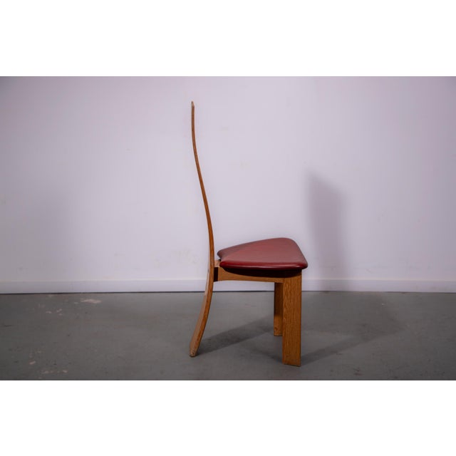 Red Iris Chairs by Bob Van Den Berghe for Van Den Berghe Pauvers, 1995, Set of 8 For Sale - Image 8 of 14