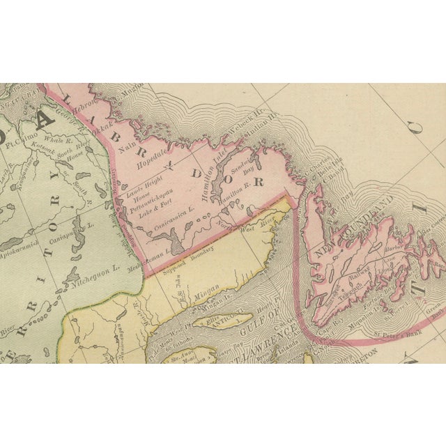 Antique Map of Canada – Rand McNally’s British America, circa 1888 This antique map titled “Rand, McNally & Co.’s British...