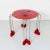 Triple Play Resin Stool by Gaetano Pesce for Fish Design, 2000s. Stool with rigid resin top in red, stainless steel...