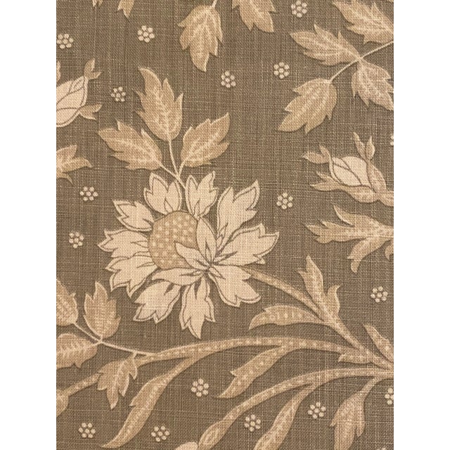 Brunschwig & Fils Brunschwig & Fils Verrieres Print on Linen Fabric 2 7/8 Yard For Sale - Image 4 of 7