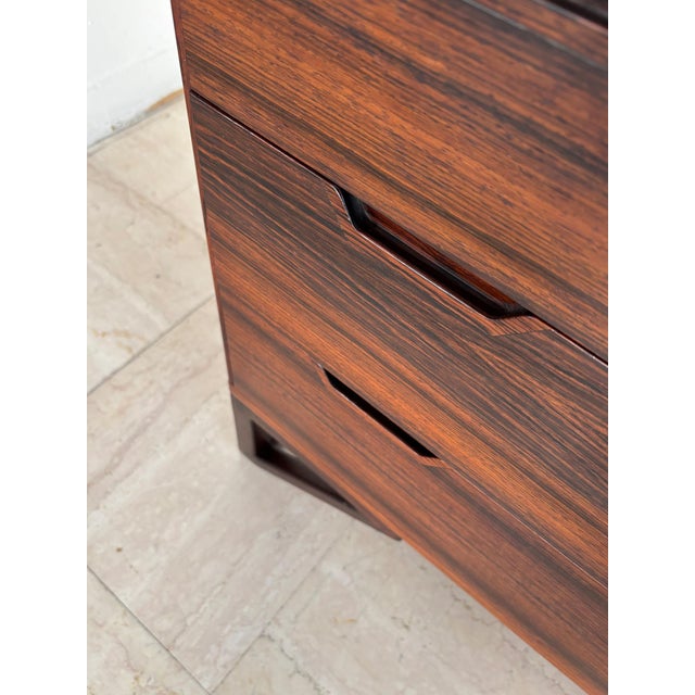 Dark Wood Chest of Drawers from Svend Langkilde, Denmark, 1960s, Set of 2 For Sale - Image 10 of 18