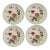 Limoges Plate 11” Wide Set of 4 Floral Design Vintage French Collectibles China For Sale