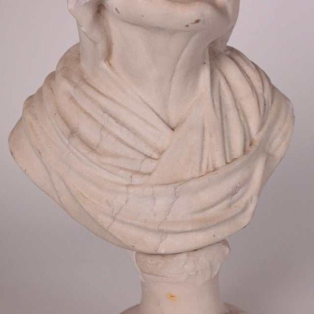 Antique Marble Bust For Sale - Image 5 of 11
