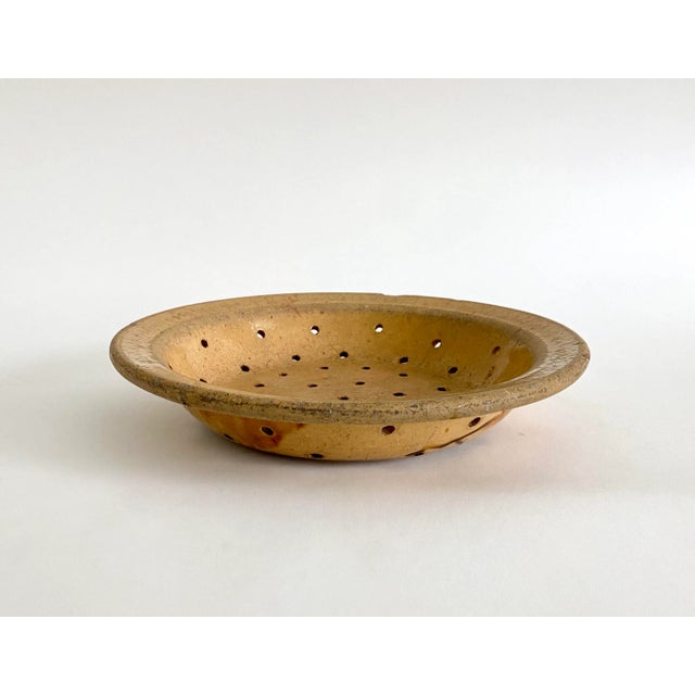 French Country Antique French Terracotta Fruit Strainer For Sale - Image 3 of 8