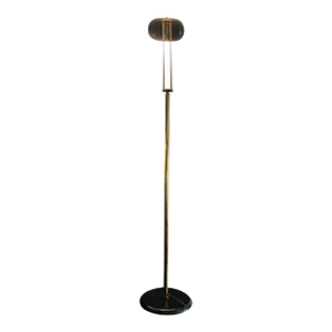 1980’s Post Modernist Italian Brass Adjustable Floor Lamp