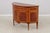Italian Decorative Crafts Walnut Inlaid Demi Lune Commode Cabinet For Sale - Image 3 of 18