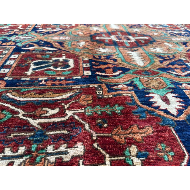 This is a mew Afghan tribal Oushak Heriz pattern rug. This Beautiful Afghani Rug was hand-knotted by Afghani Women in...