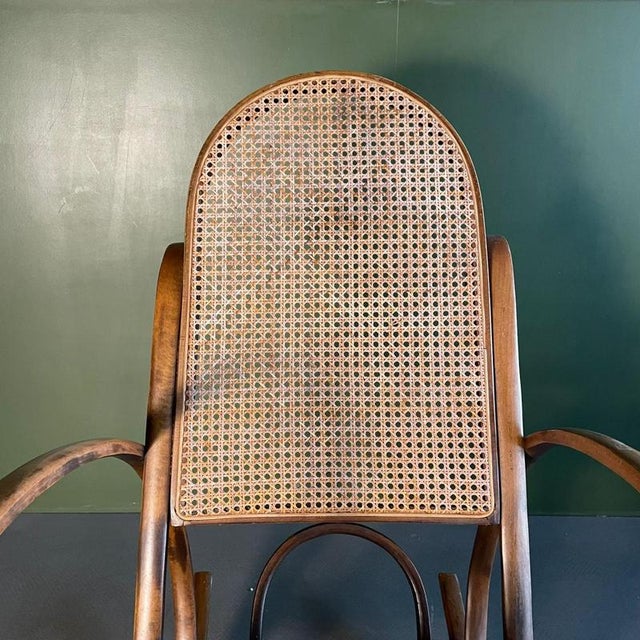 Bentwood and Cane Rocking Chair For Sale - Image 5 of 12
