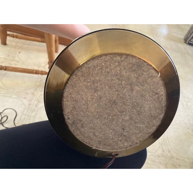 Mid-Century Modern 1960s Berger Swivel Harp Lamp With Ornate Brass Feet (Free Stifel Shade Optional) For Sale - Image 3 of 12