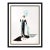 1986 Directoire Art Deco Sky Blue Embossed Serigraph Erté For Sale
