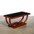 Art Deco Machine Age Walnut Cocktail Table W/ Inset Vitrolite Top by Modernage For Sale - Image 11 of 11
