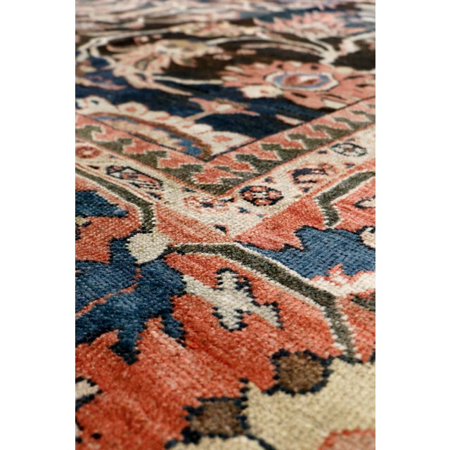 Islamic 1910s Antique Ziegler Sul Black/Rose Area Rug-11' 4" X 15' 3" For Sale - Image 3 of 7