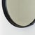 Black Mid-Century Modern Round Wall Mirror with Black Leather Frame, 1970s For Sale - Image 8 of 11