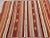 Mid-Century Modern Vintage Striped Turkish Kilim Rug, 63" X 77" For Sale - Image 3 of 11