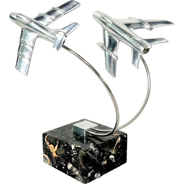 Cabinet Miniature with MiG 15 and MiG 19 Planes, Poland, 1950s For Sale - Image 16 of 16