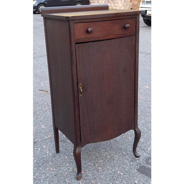 Victorian Solid Mahogany Sheet Music Cabinet, Circa 1880s For Sale - Image 11 of 12