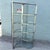 Postmodern Sculpted Brushed Metal Etagere/Bookshelf With Tear Drop Glass Shelves For Sale - Image 4 of 12