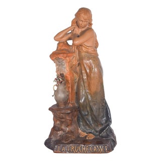La Cruche Cassée Jug Figurine in Clay, France, 1950s For Sale