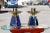 Gold-Plated Brass & Mirrored Glass Candelabras In Bevelled Cobalt Blue, 1950s, Set of 2 For Sale - Image 12 of 12