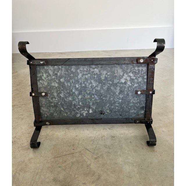 1960s Vintage French Twisted Wrought Iron Magazine Rack For Sale - Image 12 of 12