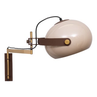 Spring Arm Wall Lamp from Dijkstra Lampen, Holland, 1970s For Sale