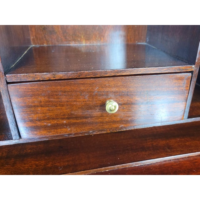 Vintage Writing Desk in Leather, 1930s For Sale - Image 9 of 18