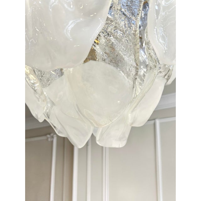 Vintage Italian Murano Glass Chandelier, 1970 For Sale - Image 9 of 14