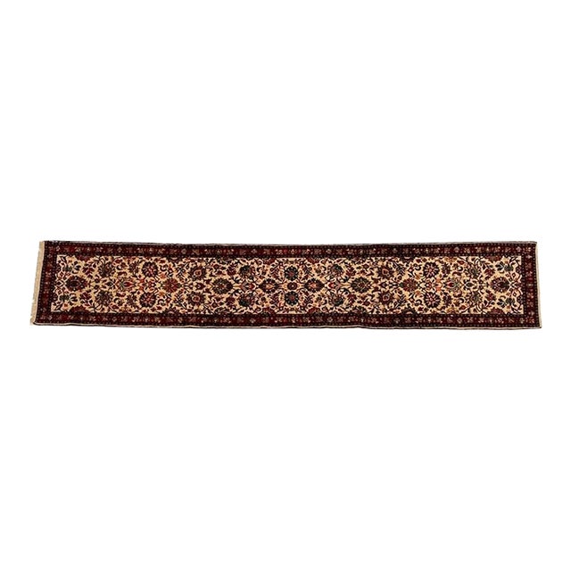 1970s Persian Sarouk Runner, 2'7" X 15'7 For Sale