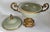 Celadon Footed Bowl or Urn Celadon Green & Brass Candy Dish For Sale - Image 8 of 12