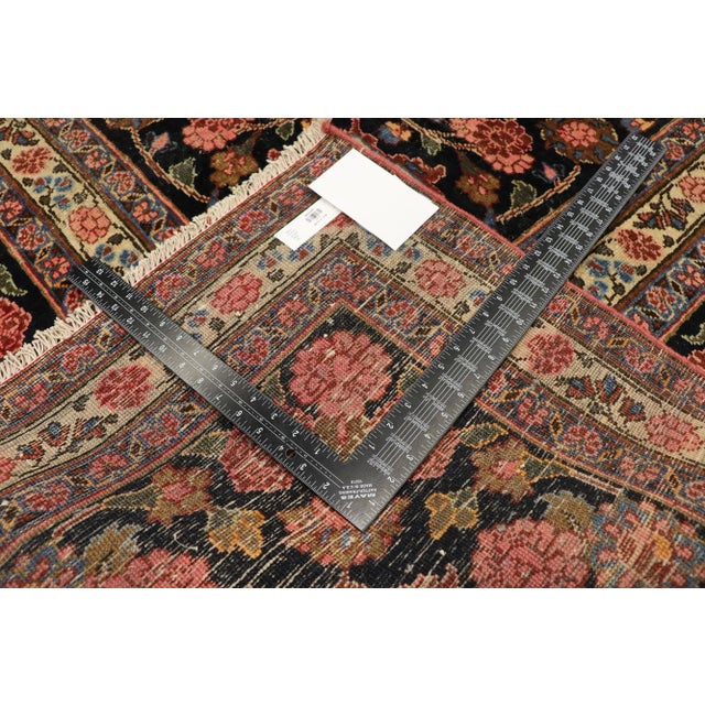 Textile Vintage Persian Mashhad Rug - 09'10 x 13'04 For Sale - Image 7 of 10