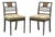Regency Style Gilt and Ebonized Side Chairs, Pair For Sale