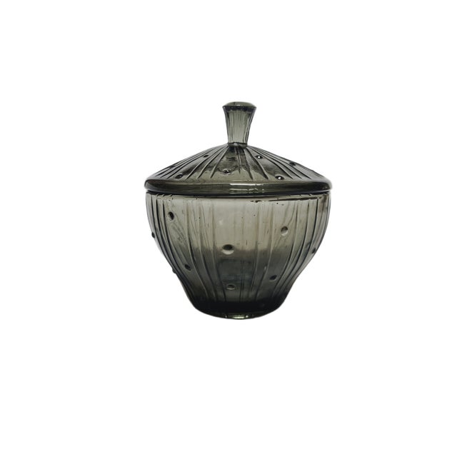 Polish Art Deco Sugar Bowl from Ząbkowice Glassworks, 1950s, in Very Good conditions. Designed 1950 to 1959 I have...