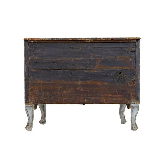 Early 19th Century Swedish Painted Baroque Revival Chest of Drawers, 1820s For Sale - Image 4 of 11