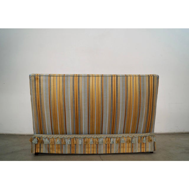 Gold 1940’s Hollywood Regency Settee Loveseat For Sale - Image 8 of 12