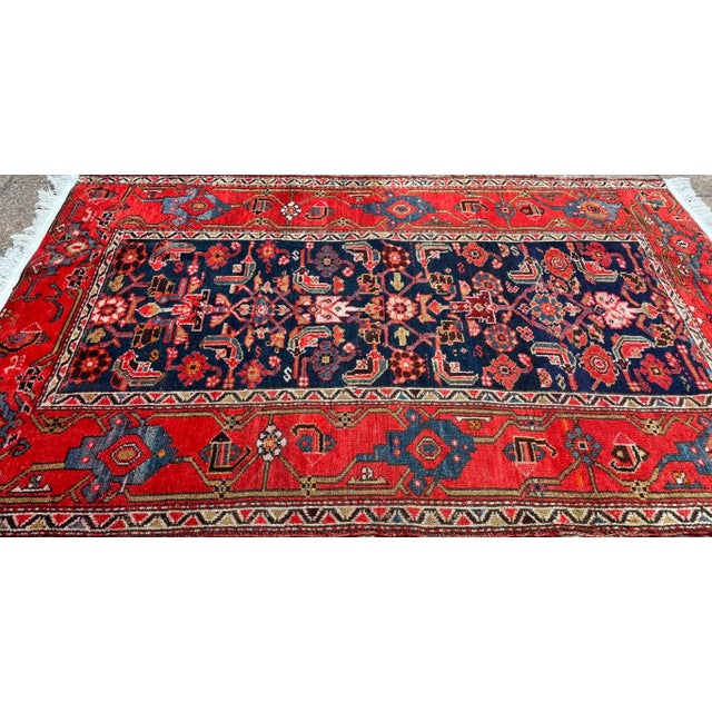 Early 20th Century Antique Persian Malayer Rug, 3'7" X 5'7" For Sale - Image 9 of 9
