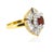Contemporary Late 20th Century 18k Ruby Ring, Size 5 For Sale - Image 3 of 4