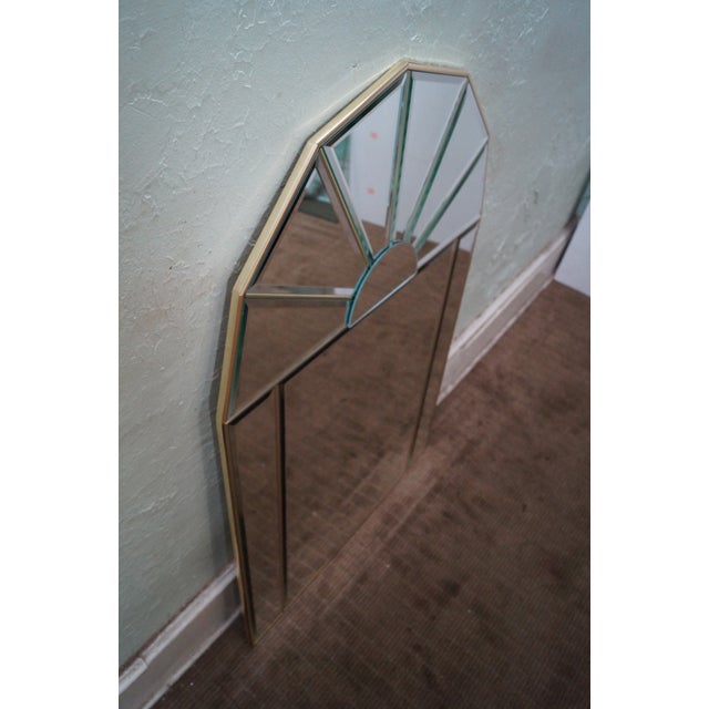 Contemporary Arch Top Beveled Mirrors A Pair Chairish